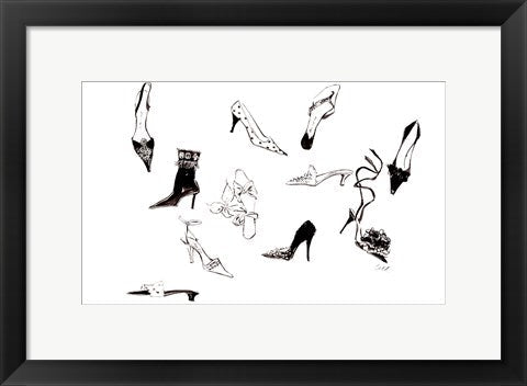 Framed Art Dix Chaussures by Tina Amico | 10 x 16