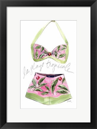 Framed Art La Plage Tropicale by Tina Amico | 16 x 10