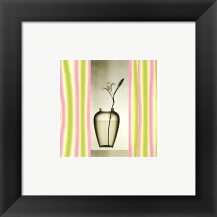 Framed Art Vase on Pedestal 6 x 6