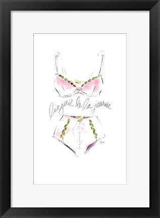 Framed Art Lingerie de la Journee by Tina Amico | 16 x 10
