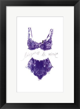 Framed Art Lingerie de Nuit by Tina Amico | 16 x 10