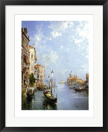 Framed Art Il Canale Grande, Venezia by Franz Richard Unterberger
