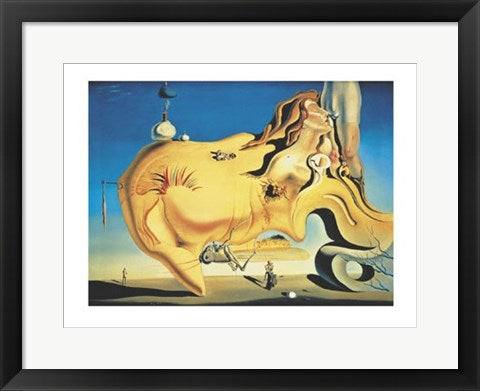 Framed Art Le Grand Masturbateur by Salvador Dali | 15 3/4 x 19 3/4
