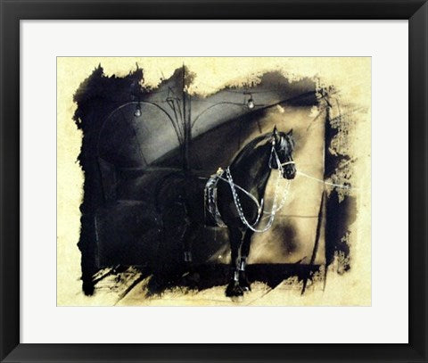 Framed Art Awaiting the Performance by Rolf Knie | 15 5/8 x 19 5/8