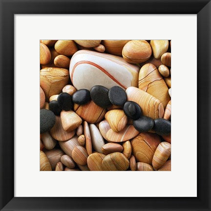 Framed Art Galets I by Laurent Pinsard | 11 3/4 x 11 3/4