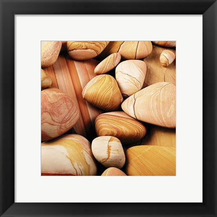 Framed Art Galets II by Laurent Pinsard | 11 3/4 x 11 3/4
