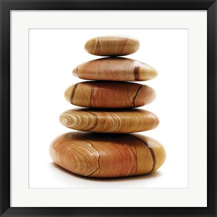 Framed Art Galets III by Laurent Pinsard | 19 3/4 x 19 3/4