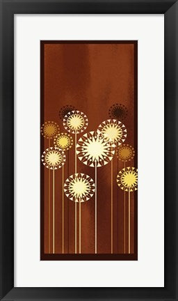 Framed Art Crystal Flowers III by Martin Irish | 19 3/4 x 9