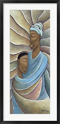 Framed Art Mother and Child by Nathaniel Barnes | 28 1/4 x 15