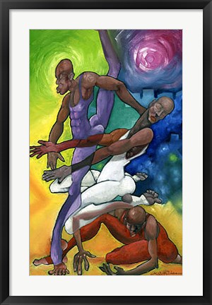Framed Art Dance Trio by Michael Wallace | 28 x 19