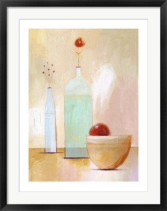 Framed Art Still Life on Yellow Table by Nicola Evans | 31 1/2 x 23 1/2