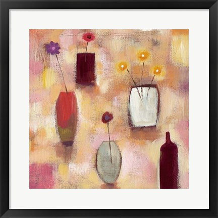Framed Art Floral Arrangement I by Sharon Williams | 19 3/4 x 19 3/4