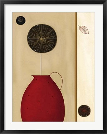 Framed Art Red Pitcher by Jo Parry | 31 1/2 x 23 1/2
