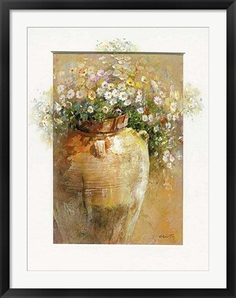 Framed Art Flowers in a Pot II by Willem Haenraets | 31 1/2 x 23 1/2