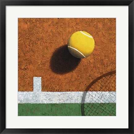 Framed Art Tennis by Bill Romero | 19 3/4 x 19 3/4