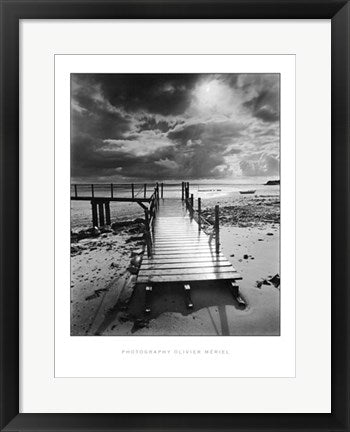 Framed Art L'Embarcadere, Pointe d'Agon by Olivier Meriel | 19 3/4 x 15 3/4 Ar...