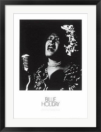 Framed Art Billie Holiday 27 1/2 x 19 3/4