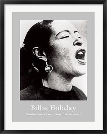 Framed Art Billie Holiday: Southern Trees 36 x 24