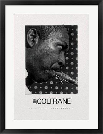 Framed Art John Coltrane 27 1/2 x 19 3/4