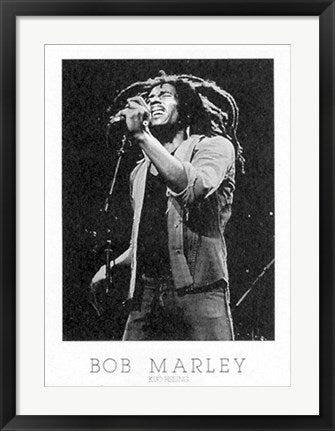 Framed Art Bob Marley by Kuo Hsiung | 27 ½ x 19 ¾