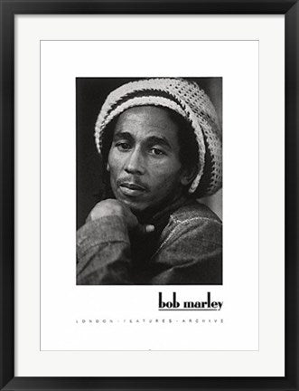 Framed Art Bob Marley 27 1/2 x 19 3/4
