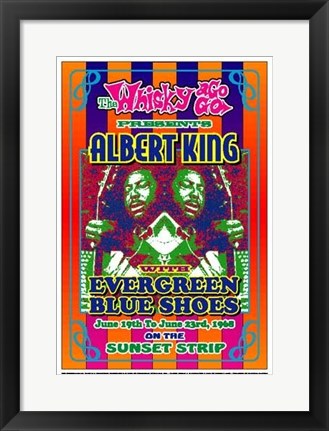 Framed Art Albert King, 1968: Whisky-A-Go-Go, Los Angeles by Dennis Loren