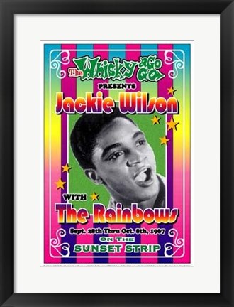 Framed Art Jackie Wilson, 1967: Whisky-A-Go-Go, Los Angeles by Dennis Loren