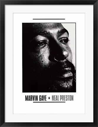 Framed Art Marvin Gaye by Neal Preston | 27 ½ x 19 ¾