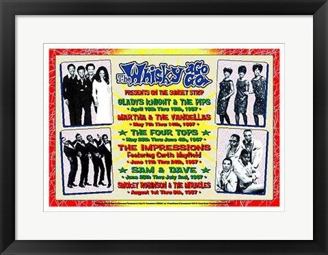 Framed Art Motown Revue, 1967: Whisky-A-Go-Go, Los Angeles by Dennis Loren