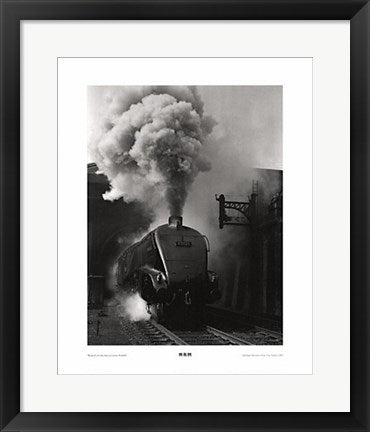 Framed Art NRM, Woodcock A4 Class Steam Locomotive by Eric Treacy