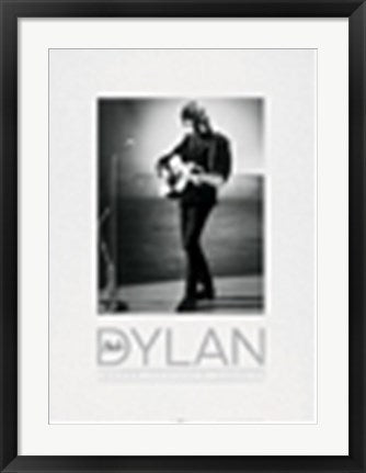 Framed Art Bob Dylan 27 1/2 x 19 3/4