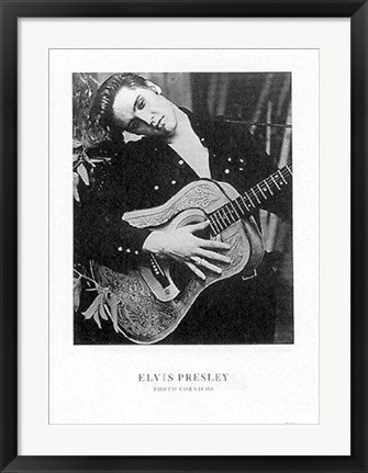 Framed Art Elvis Presley 27 1/2 x 19 3/4