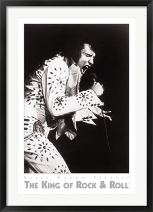 Framed Art Elvis in Vegas 36 x 24