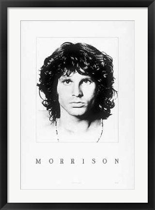Framed Art Jim Morrison 27 1/2 x 19 3/4