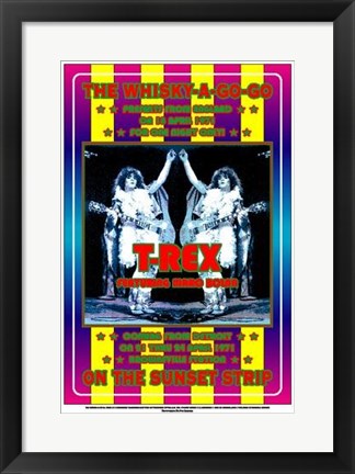 Framed Art T. Rex, 1971: Whisky-A-Go-Go, Los Angeles by Dennis Loren
