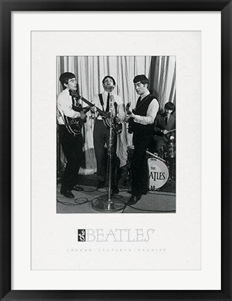 Framed Art The Beatles 27 1/2 x 19 3/4