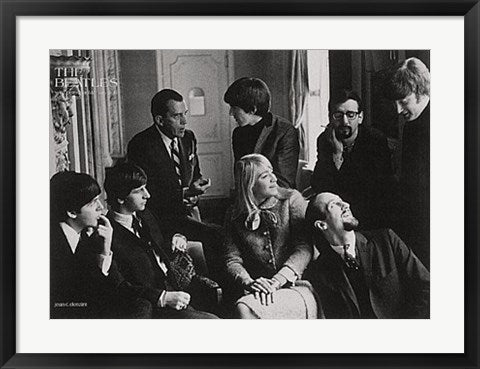 Framed Art The Beatles with Peter, Paul and Mary & Ed Sullivan, Hilton Hotel, ...