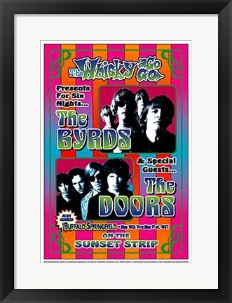 Framed Art The Byrds & The Doors, 1967: Whisky-A-Go-Go, Los Angeles by Dennis ...