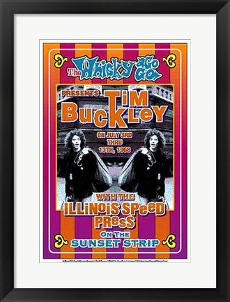Framed Art Tim Buckley, 1968: Whisky-A-Go-Go, Los Angeles by Dennis Loren