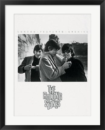 Framed Art The Rolling Stones 27 1/2 x 19 3/4