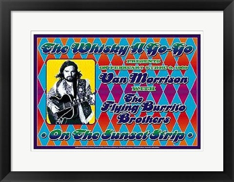 Framed Art Van Morrison, 1969: Whisky-A-Go-Go, Los Angeles by Dennis Loren