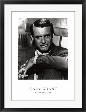 Framed Art Cary Grant 27 1/2 x 19 3/4