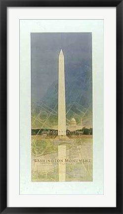 Framed Art Washington Monument by Craig Holmes | 32 1/2 x 16