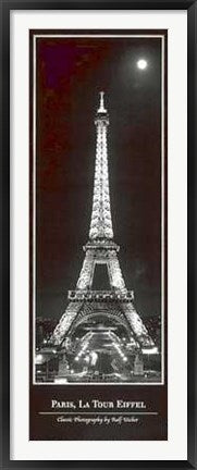 Framed Art Paris, La Tour Eiffel (oversize) by Ralf Uicker | 47 x 17 ¾