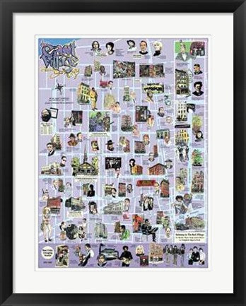 Framed Art East Village, NYC by James Romberger & Marguerite Van Cooke