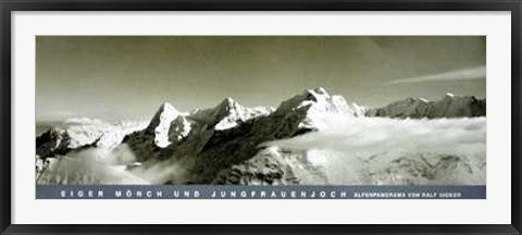 Framed Art Alpenpanorama, Schweiz by Ralf Uicker | 17 3/4 x 47