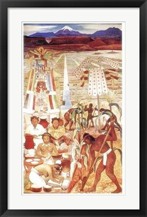 Framed Art Civilizacion Huasteca by Diego Rivera | 23 1/2 x 16 1/2