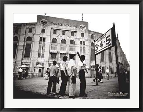 Framed Art Yankee Boys, Yankee Stadium, Bronx NY by Corbis Archive