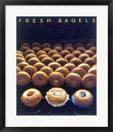 Framed Art Fresh Bagels by Charles Schneider | 24 x 18
