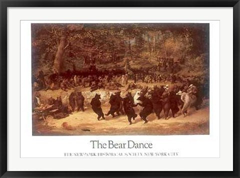 Framed Art The Bear Dance by William Holbrook Beard | 27 x 36
